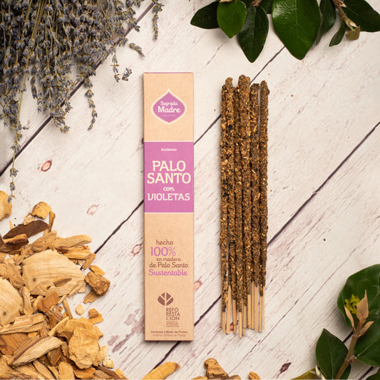 Incienso Palo Santo con Violetas