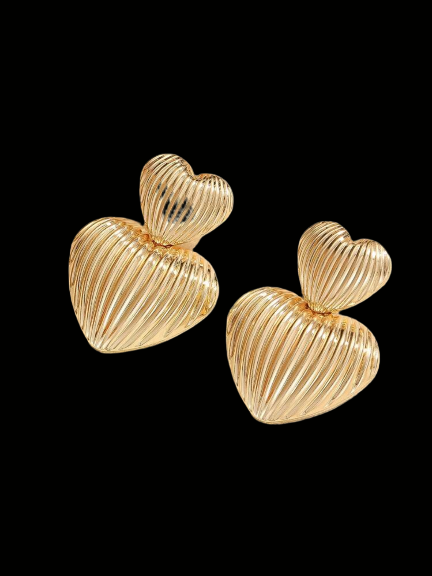 Aretes corazón XL