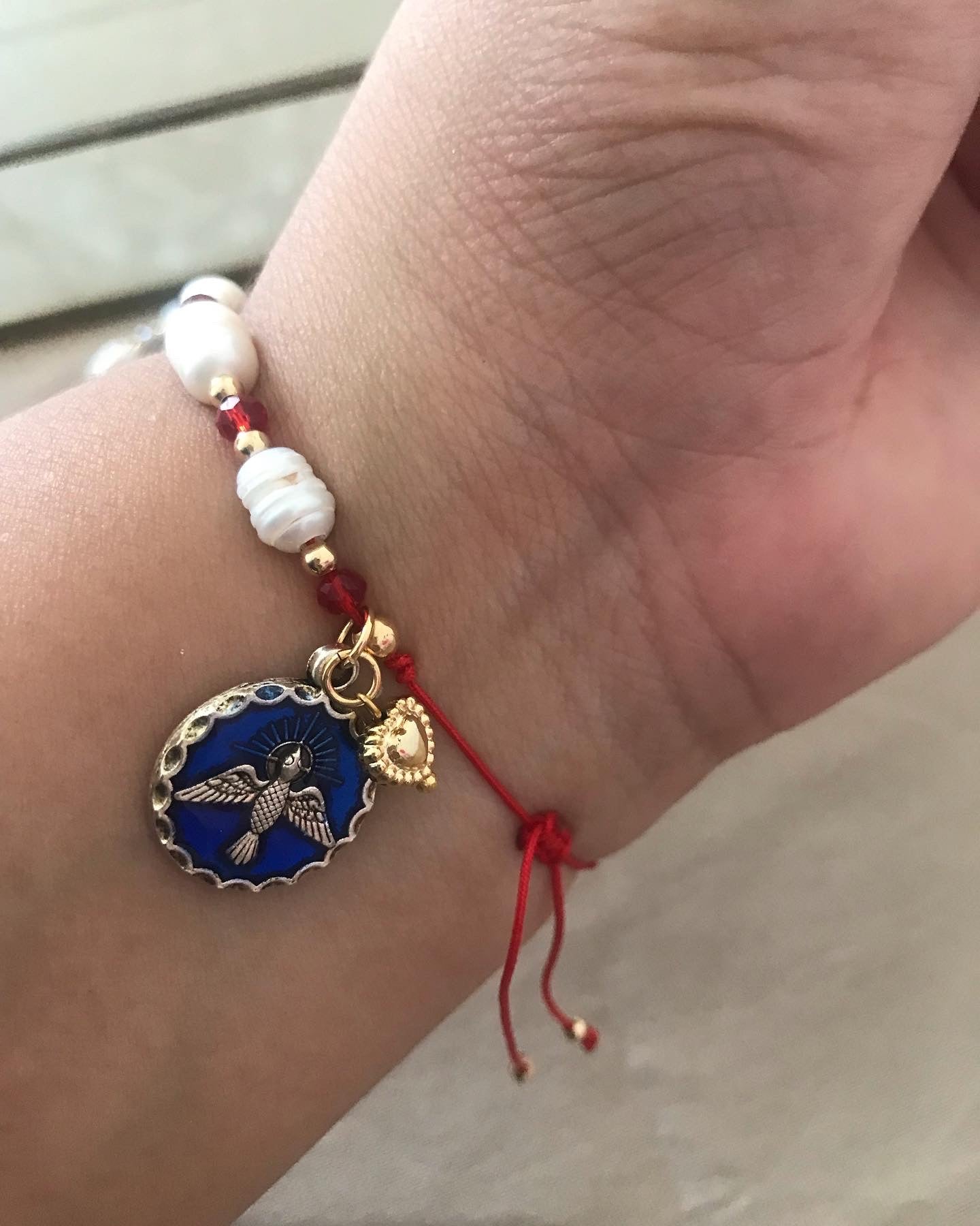 Pulsera de perlas Espíritu Santo