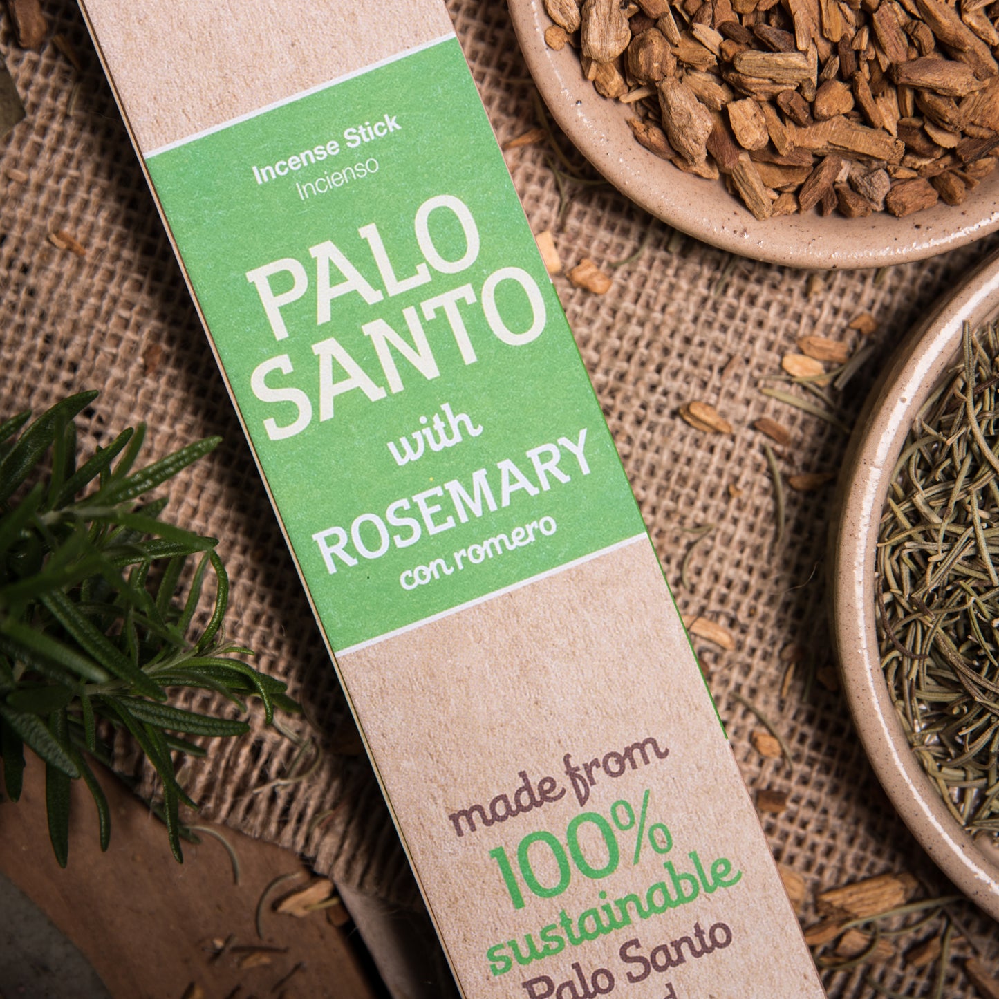 Incienso Palo Santo con Romero