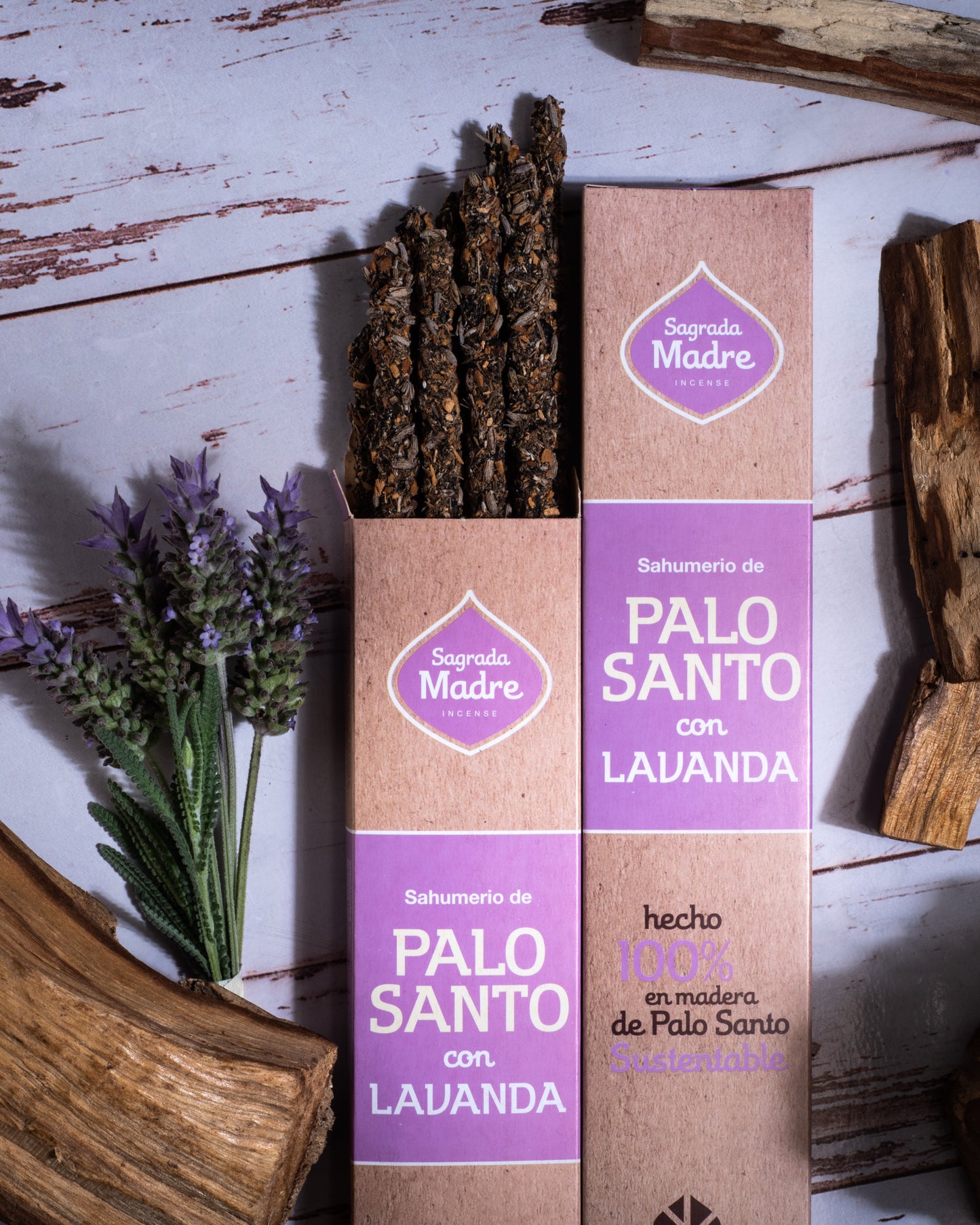 Incienso Palo Santo con Lavanda