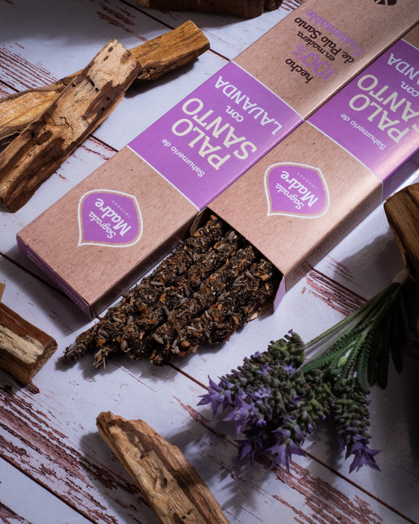 Incienso Palo Santo con Lavanda