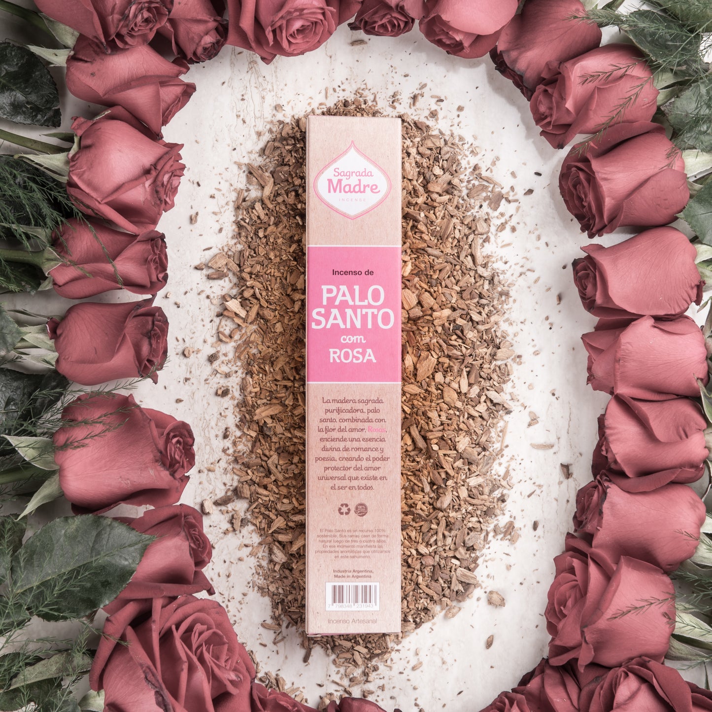 Incienso Palo Santo con Rosa