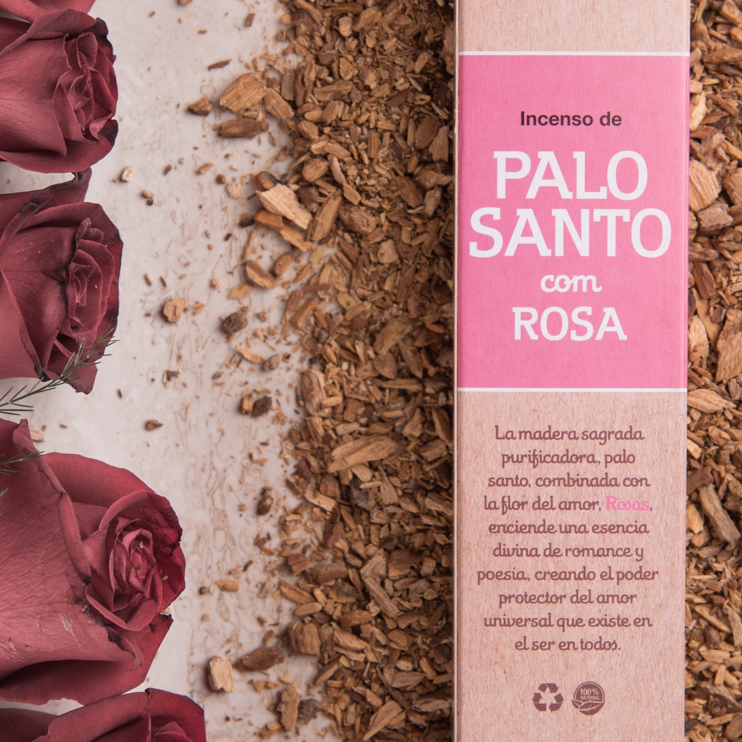 Incienso Palo Santo con Rosa