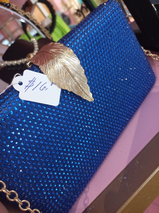 Cartera para fiestas azul