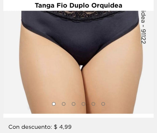 Tanga fio duplo orquídeas