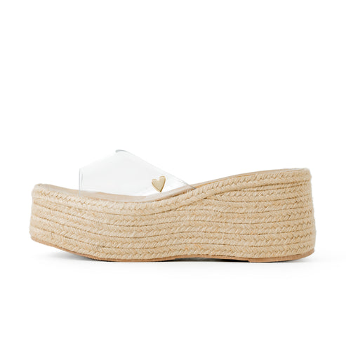 Emma Clear Espadrilles - Low High