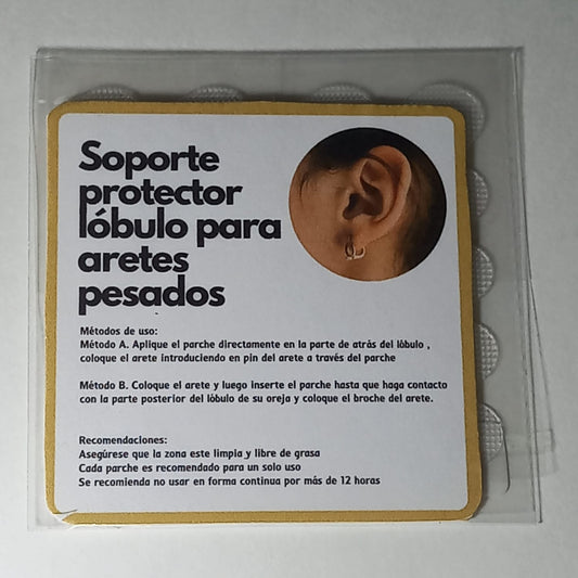 Soporte Protector del lóbulo para aretes pesados